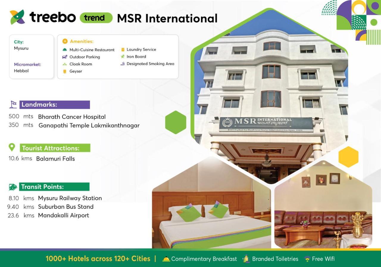 Treebo Trend Msr International - Hebbal Hotel Májszúr Kültér fotó